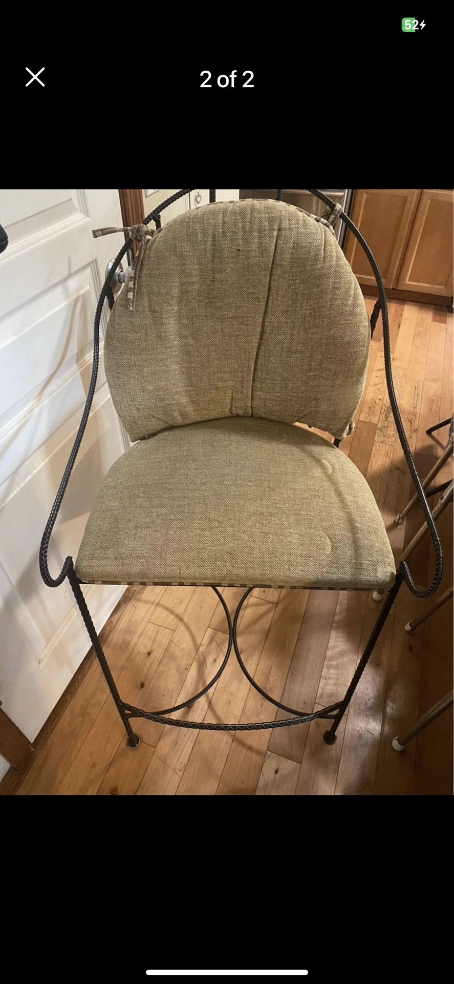 2 Heavy Duty Solid Barstools