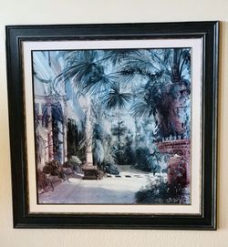 Huge Beautiful Greek Palace Painting.