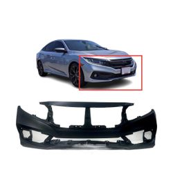Front Bumper Cover for 2019 2020 Honda Civic Sedan EX LX 