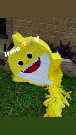 Baby Shark Piñata Yellow Party Decoration