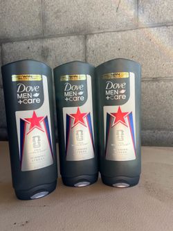 Dove Men+Care Winning Streak Body & Face Wash 18 oz (Set of 3) Brand New