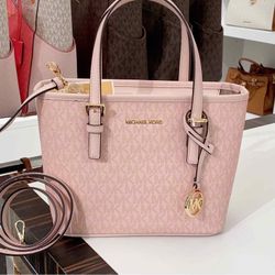 Michael Kors, Bags, Michael Kors Jet Set Travel Tote In Powder Blush