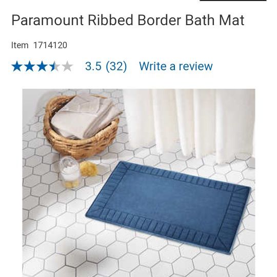 Paramount Ribbed Border Bath Mat