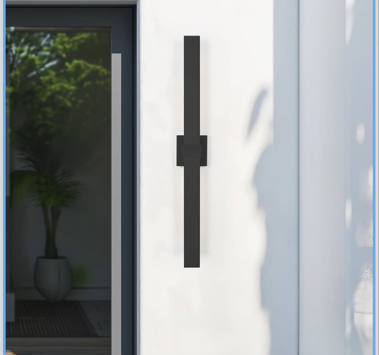 Brand New In The Box- LamQee Long Outdoor Wall Lights Modern Exterior Lighting Fixtures for House, LED Linear Outdoor Wall Sconce Outside Wall Mount L
