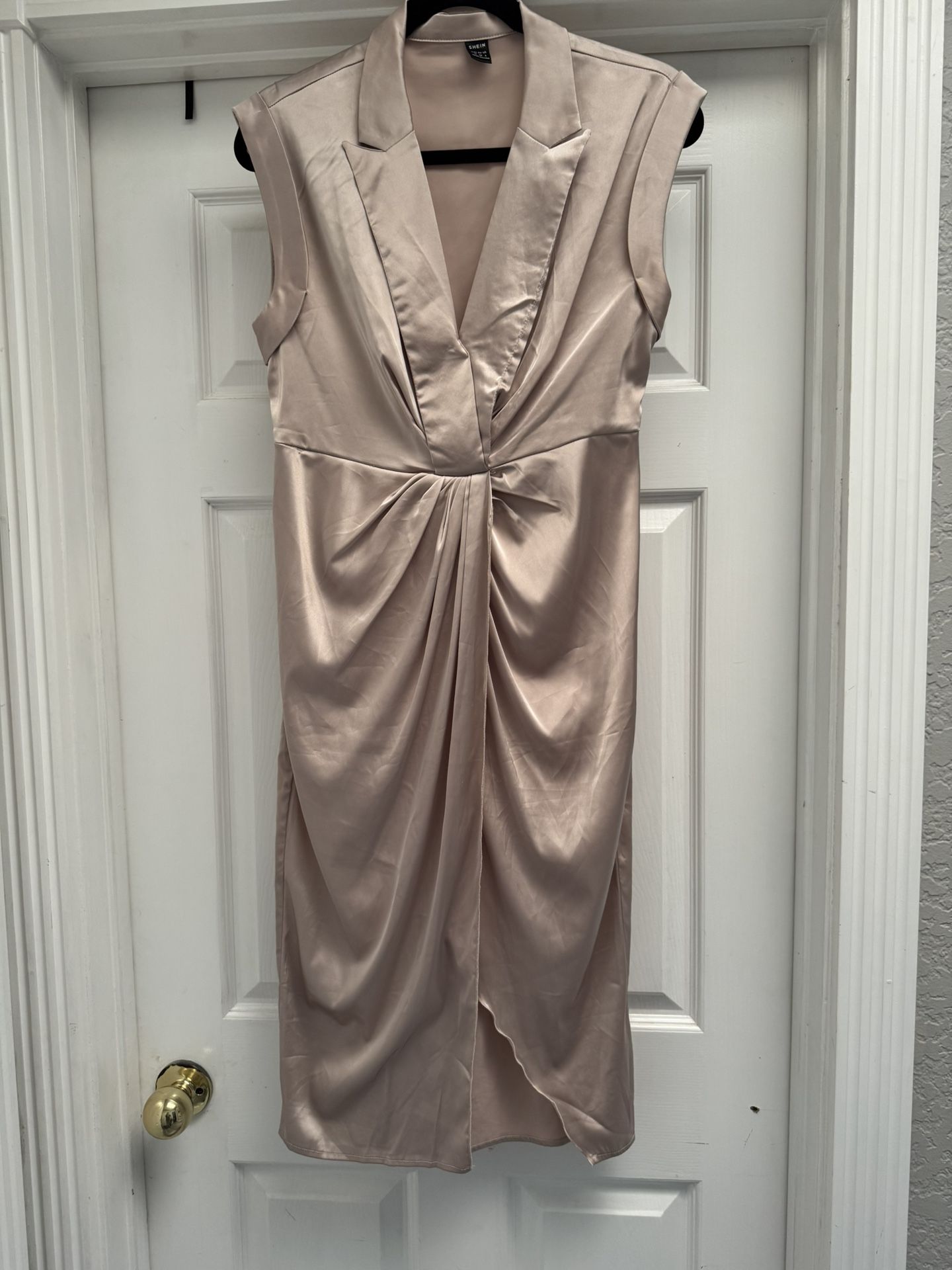 Champagne Satin Dress