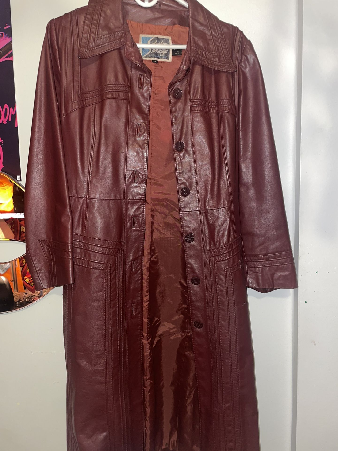 Suburban Heritage Leather Coat