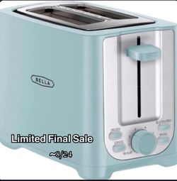 BELLA 2-Slice Toaster (Mint Green)