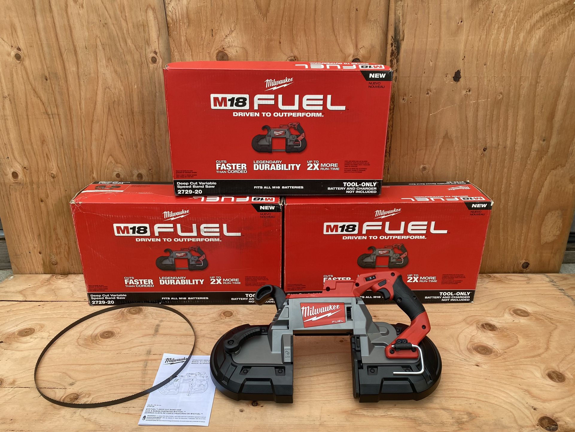 Milwaukee M18 Fuel Brushless Deep Cut Variable Speed Band Saw Model 2729-20 (Tool Only)