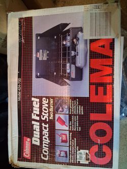 Vintage Coleman Dual Fuel Two Burner Compact Stove