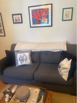 Blue couch