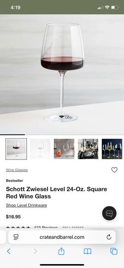 Set of 5 C&B Red Wine Glasses