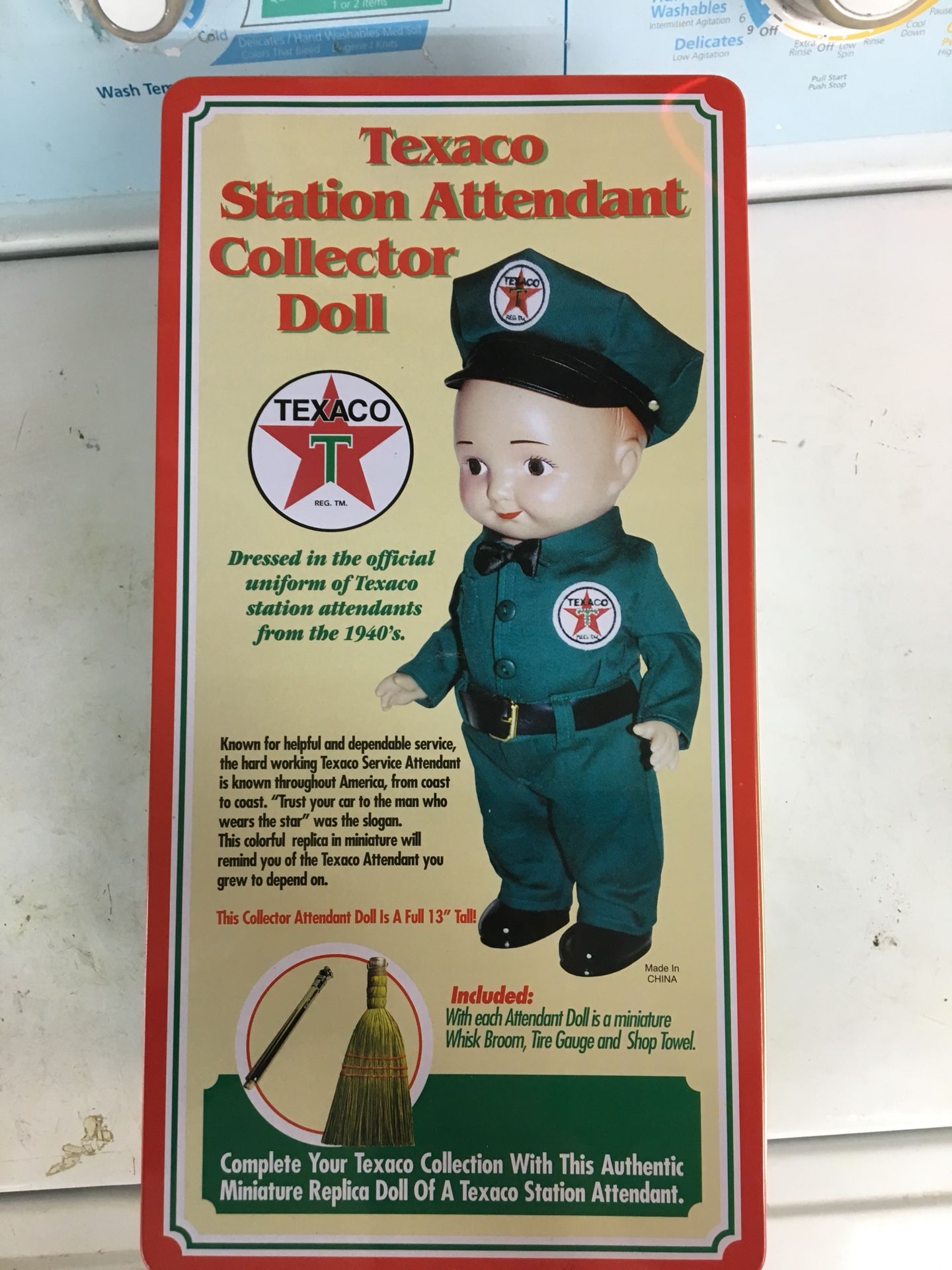 Collectible Texaco gas station attendant buddy Lee doll for Sale