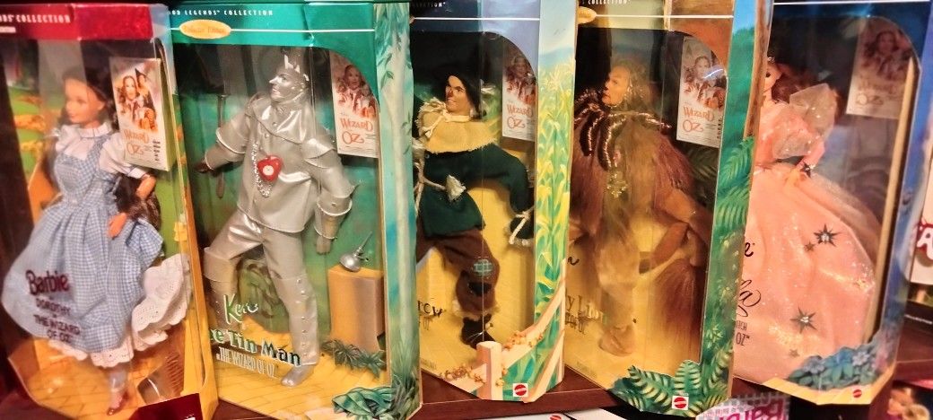 Wizard Of Oz Barbie Five-piece Set $500 All Perfect First Set Never Out Of Boxes