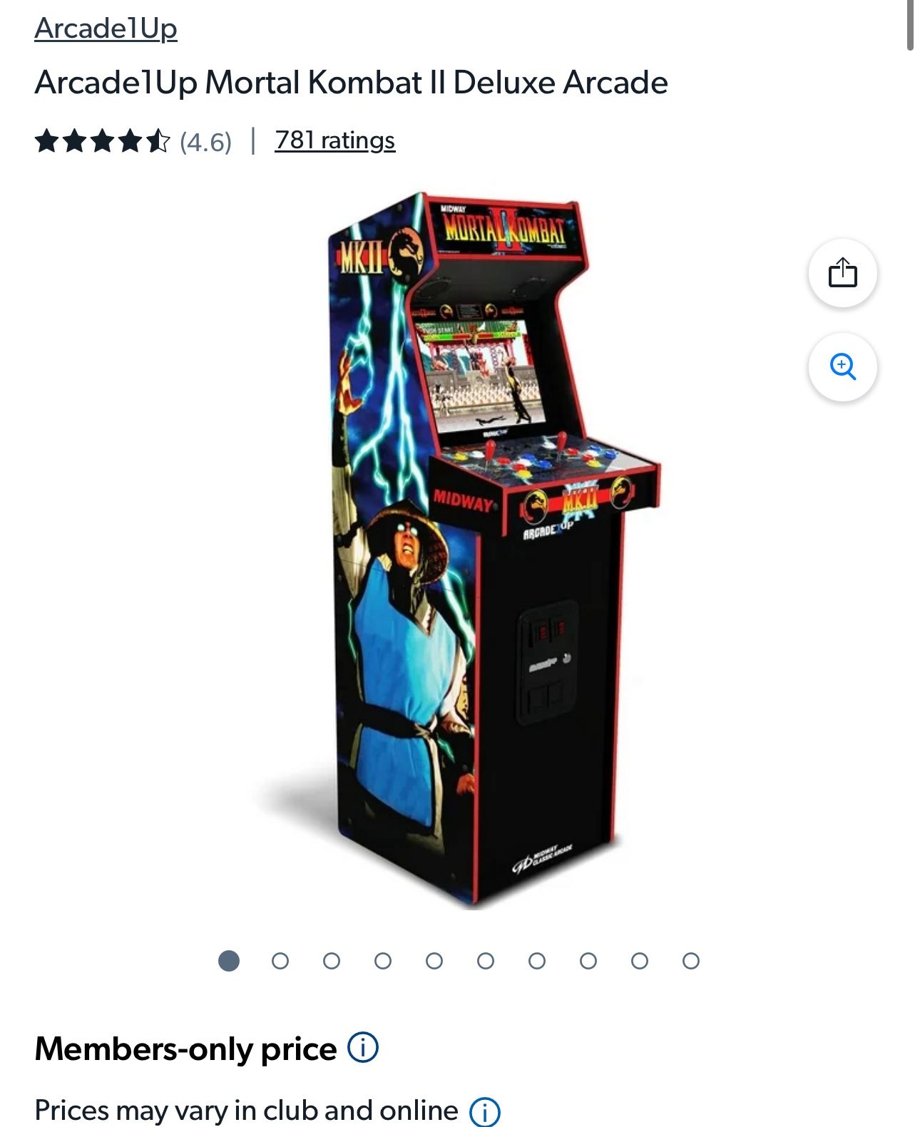 Arcade1Up Mortal Kombat II Deluxe Arcade