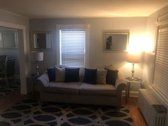  Loveseat and sofa sofa turns into a queen size bed