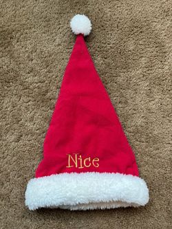 Reversible Santa Hat / Naughty or Nice Hat