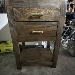 Wooden Nightstand 