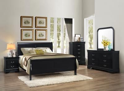 Black Queen 5PC Bedroom Set *BRAND NEW*