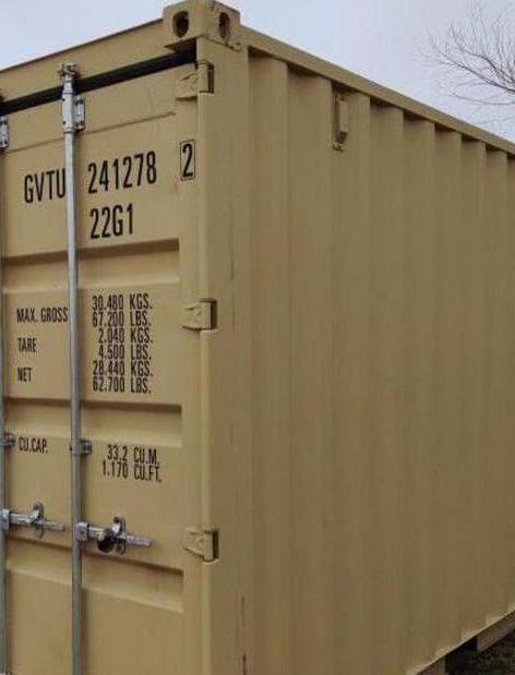 NEW 20ft Beige One Trip Shipping Containers for sale