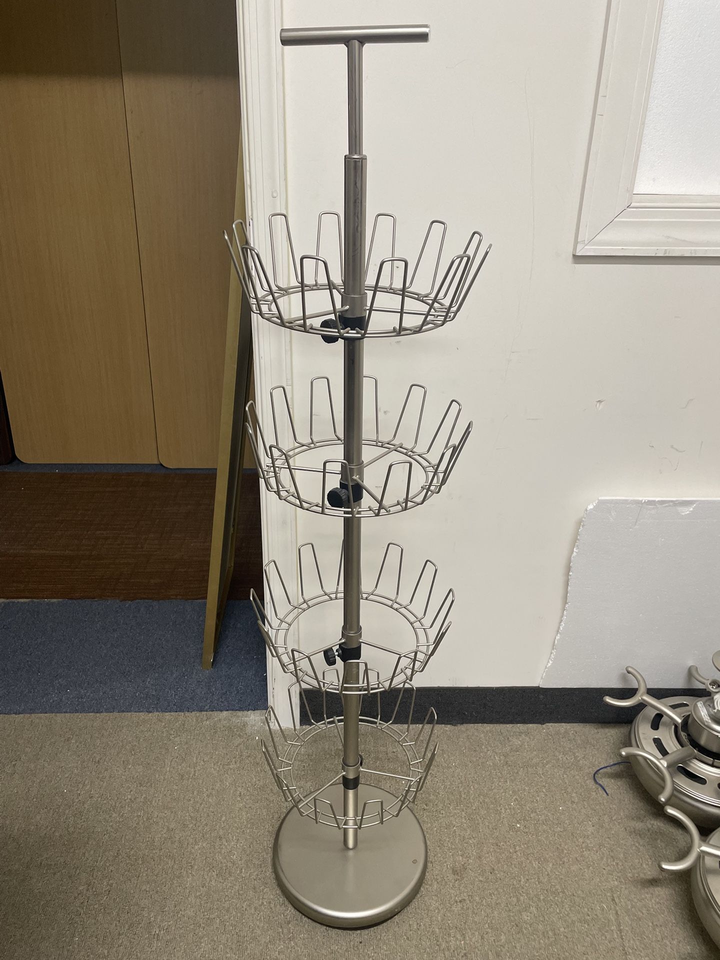 Metal Spinning Shoe Rack