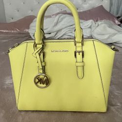 Yellow Michael Kors Purse 