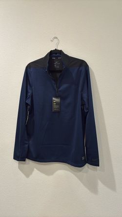 Nike Men’s Dry Top Half Zip Core OLC  Golf Pullover. Blue/Black. Sz M