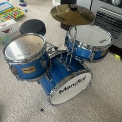 Mendini By Cecilio Kids Drum Set - Junior Kit w/ 4 Drums 