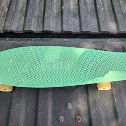 27" Penny Nickel Skateboard Green w/Stripes Underneath Australia Cruiser Skate