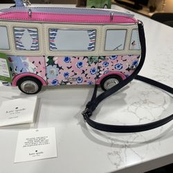 RARE/RETIRED KATE SPADE CALIFORNIA DREAMING VW BUS CROSSBODY BAG PURSE NWT