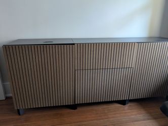 Wooden storage cabinet