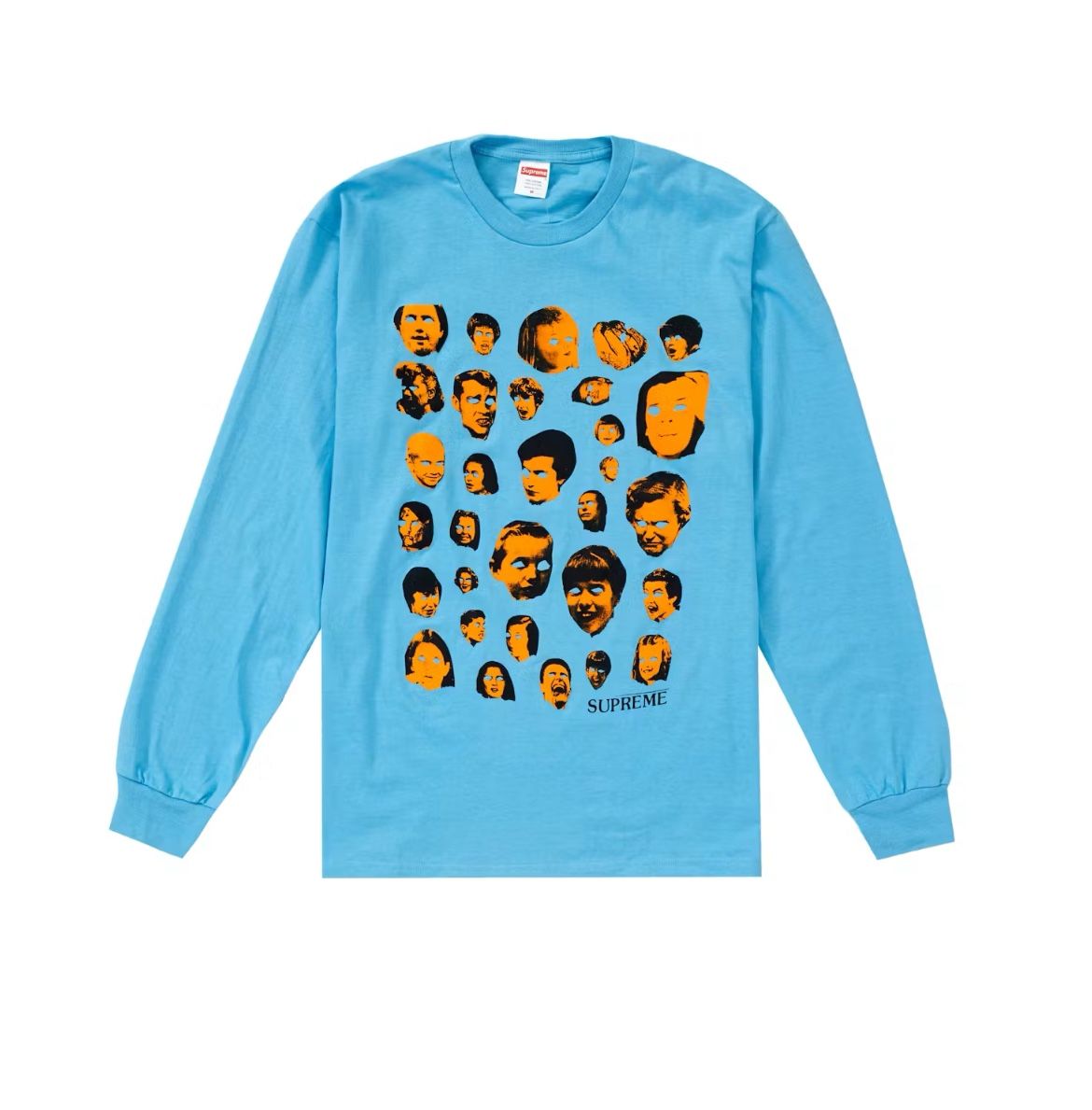 Supreme Faces L/S Blue Sz M 2019