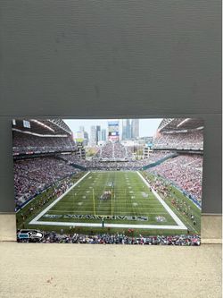 Lumin field Seahawks game canvas print