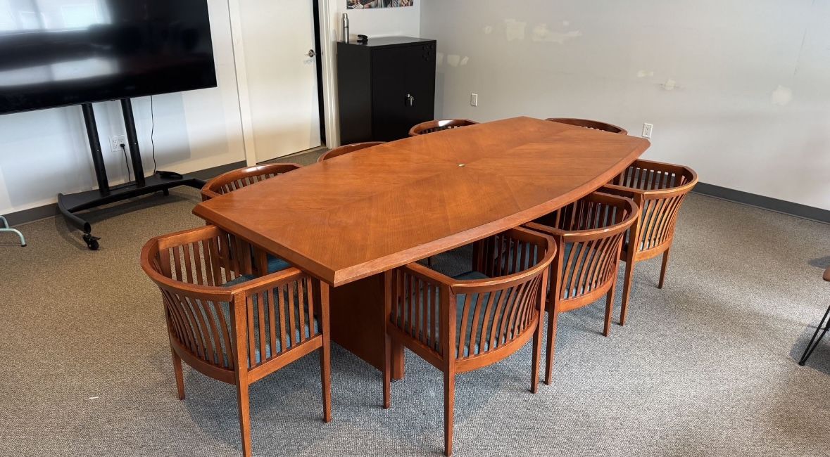 Retro Conference Table and Chairs