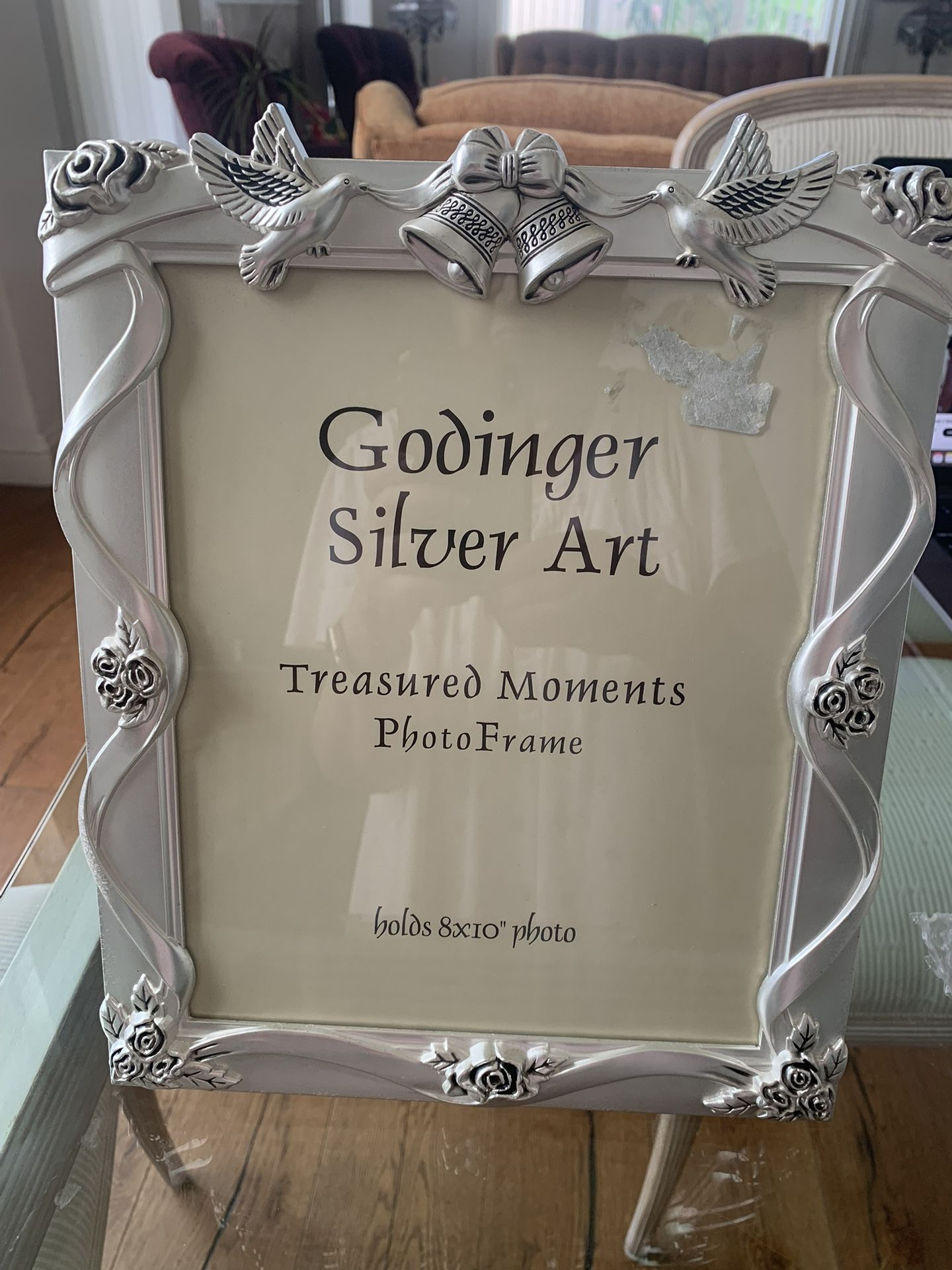 New Silver Plated Wedding Frame, GODINGER.