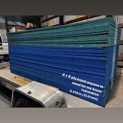 1/2 4 X 8 OSB Plywood &  1/2 Pre-Primed, 4 X 8 Plywood  & 1/2 4 X 10 Plywood