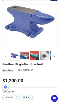 Anvil Cast Iron 200 Lbs