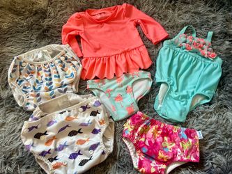 Baby girl 3-6 months swim bundle
