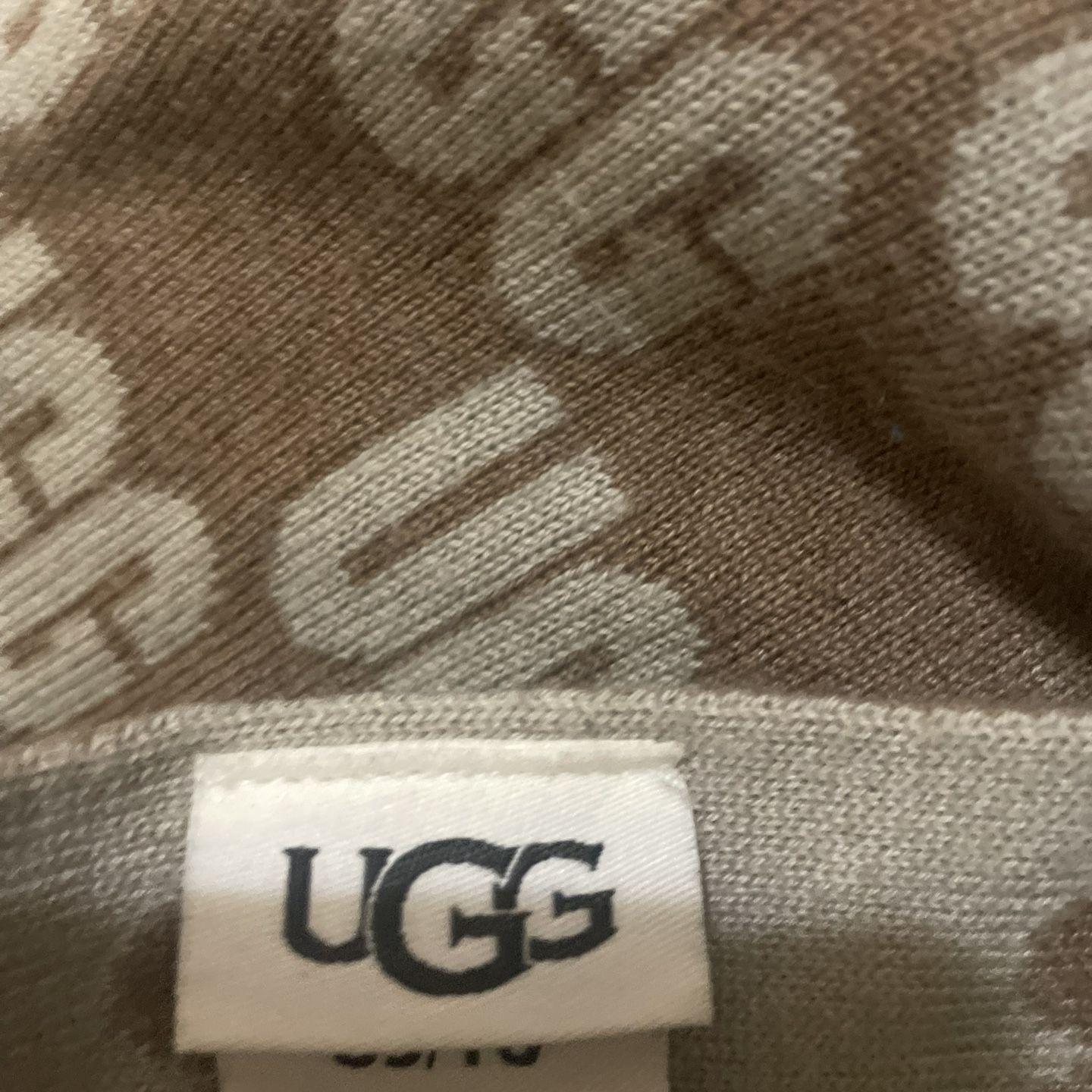 Ugg Women's Checked Graphic Logo Scarf