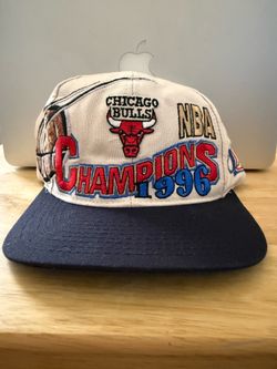Chicago Bulls 1996 NBA Championship Snapback Hat Cap Vintage Logo Athletic