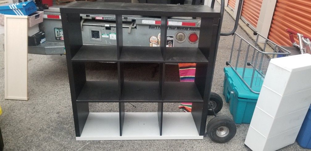 4ft 9 Shelf Box Square Unit Book Shelf Display