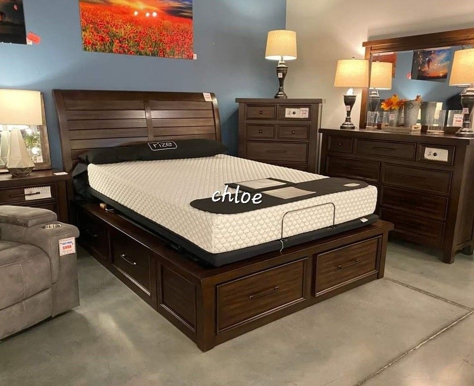 
🗨ASK DISCOUNT COUPOn☆ queen King full twin bed dresser mirror nightstand bunk bed options◇
Loga Brown Sleigh Storage Platform Bedroom Set 