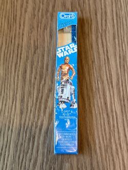 Star Wars Vintage Oral-B C-3PO R2-D2 Toothbrush 1983 Sealed. NEW