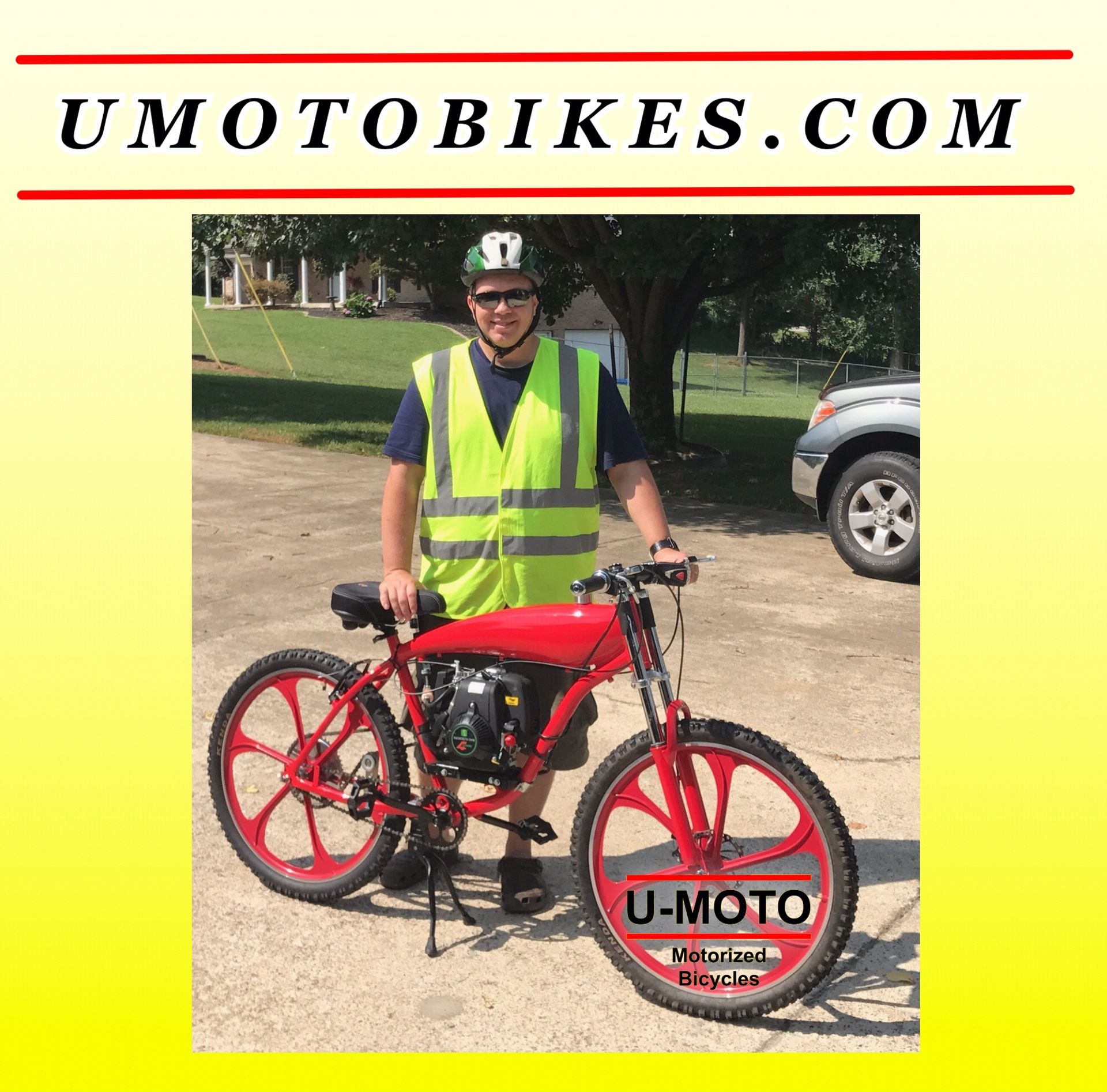 NEW DIY MOTORIZED BIKE SYSTEMS STARTING AT $299.99 100 mpg 30+ mph keep it under 20 mph Wear helmet use lights Pedal start