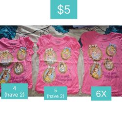 Girls T-Shirt Pink Princess