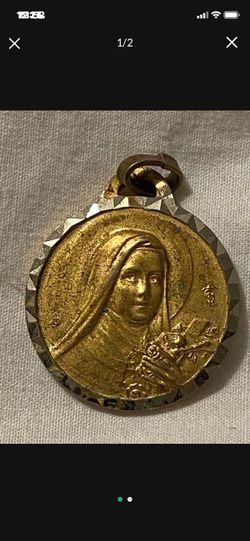 Basilique De Lisieux Gold Tone Pendant