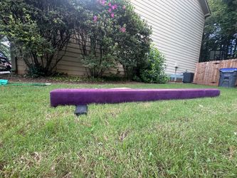 Purple Gymnastics Balance Beam