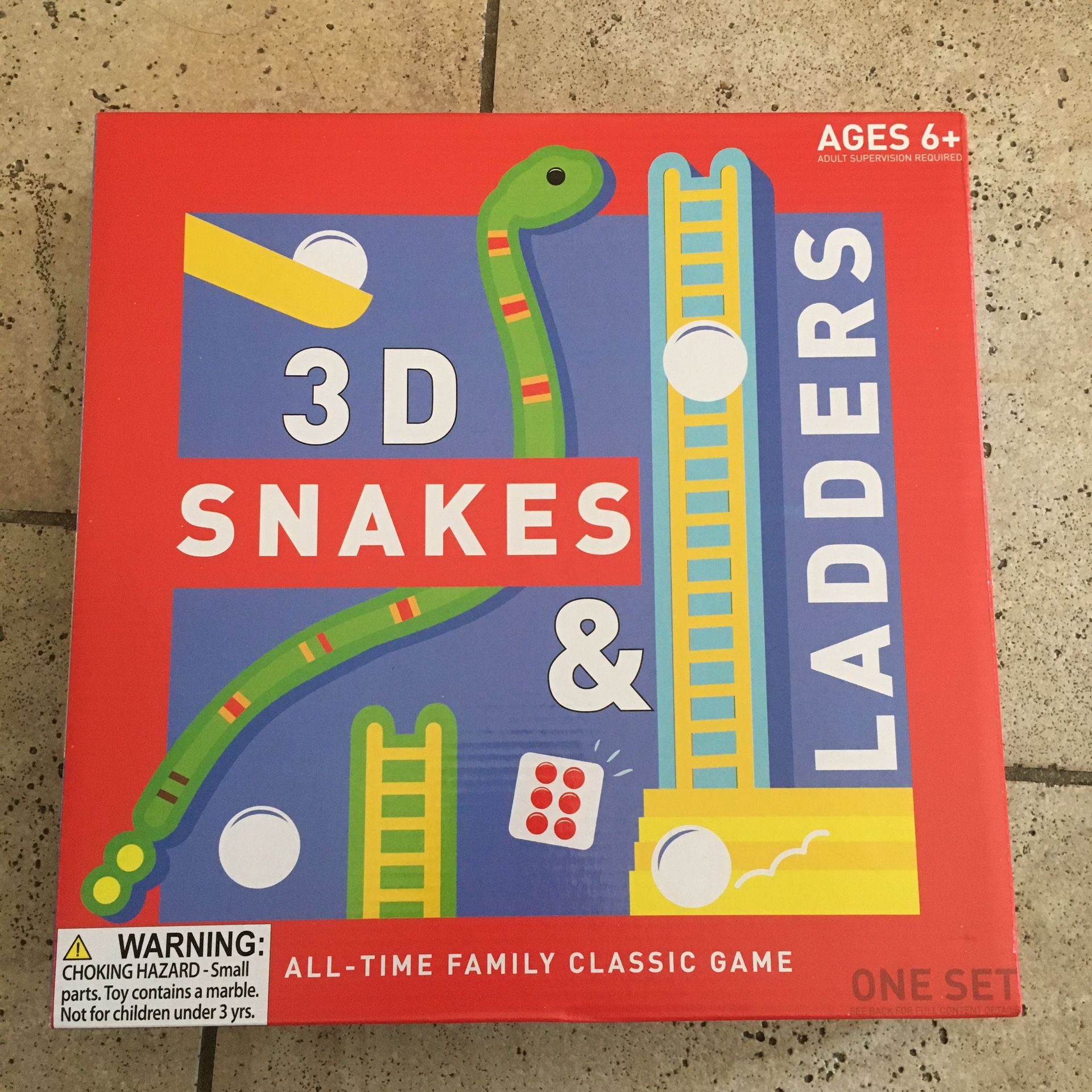NWT 3D Snake & Ladders board game