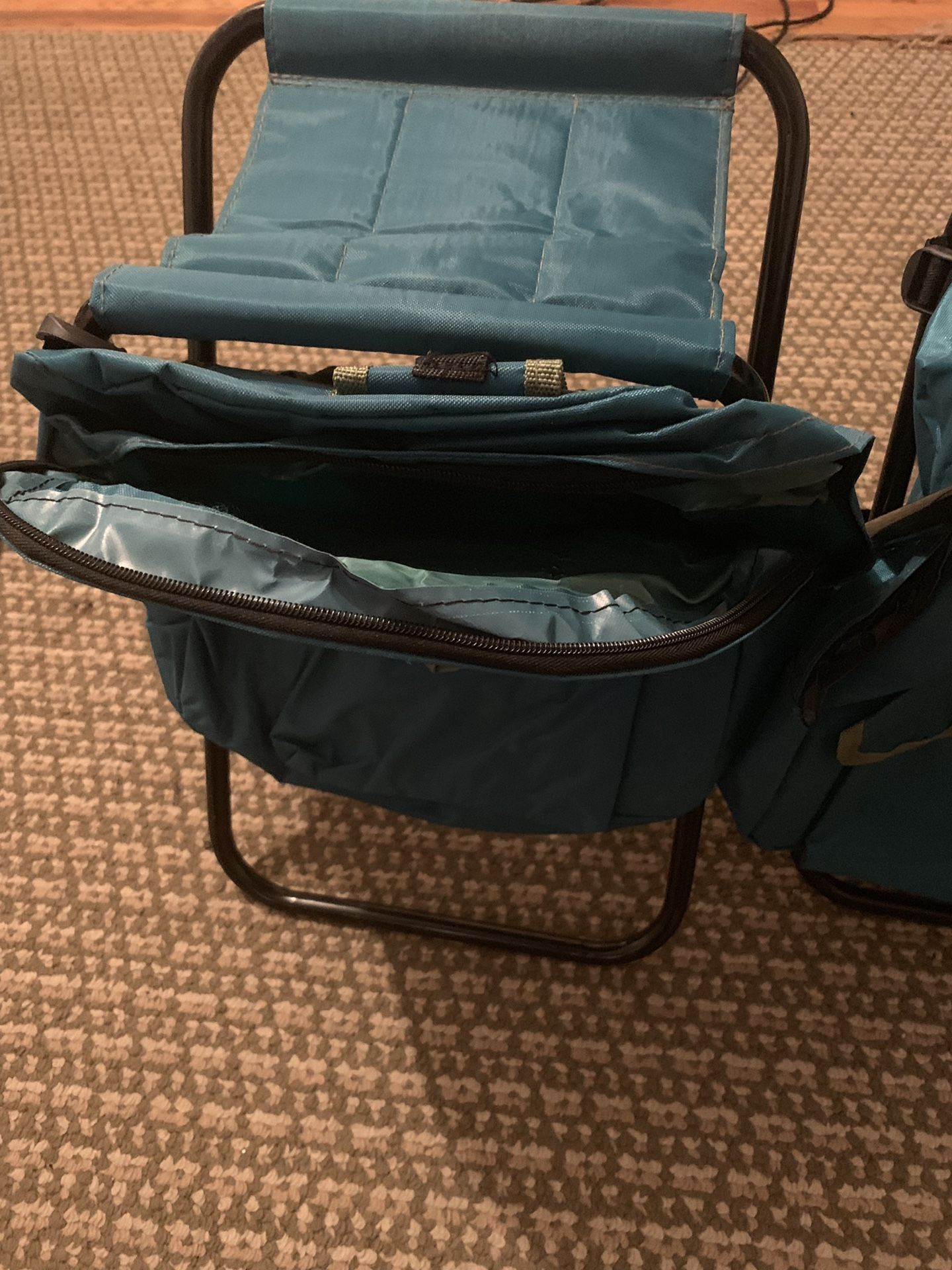 Brand new camping chairs with backpacks