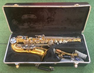 Musical Instrument, Saxophone, The Selmar Company, In Hard Case, Music, Notes, Concert, Musical, Practice, Band, Entertainment