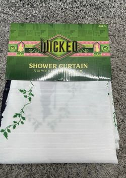 Wicked Shower Curtain 72x72 The Musical Elphaba Fabric Universal Bathroom New
